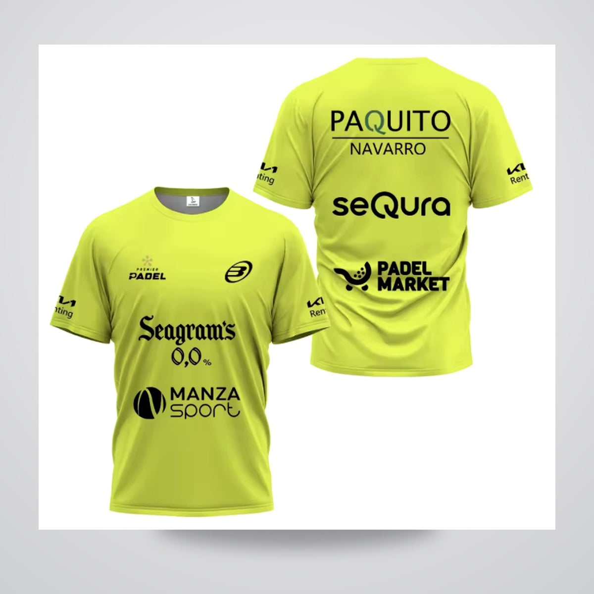 Camiseta Paquito Navarro blanca verde