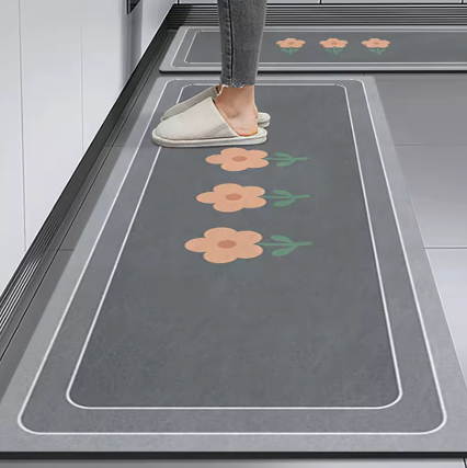 Alfombra Antideslizante Premium de Terciopelo – Confort y Estilo para tu Hogar