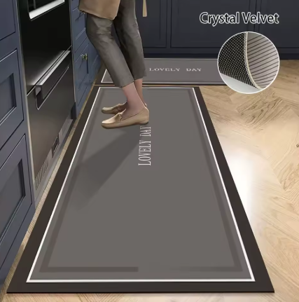 Alfombra Antideslizante Premium de Terciopelo – Confort y Estilo para tu Hogar