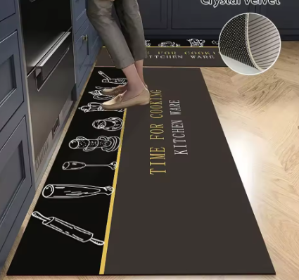 Alfombra Antideslizante Premium de Terciopelo – Confort y Estilo para tu Hogar