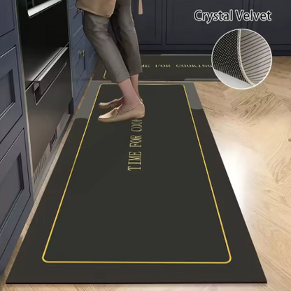 Alfombra Antideslizante Premium de Terciopelo – Confort y Estilo para tu Hogar