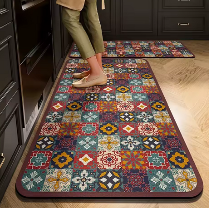 Alfombra Antideslizante Premium de Terciopelo – Confort y Estilo para tu Hogar