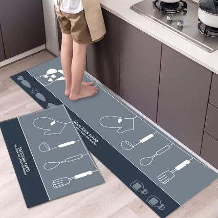 Alfombra Antideslizante Premium de Terciopelo – Confort y Estilo para tu Hogar