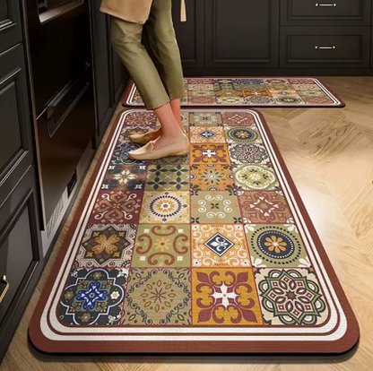 Alfombra Antideslizante Premium de Terciopelo – Confort y Estilo para tu Hogar
