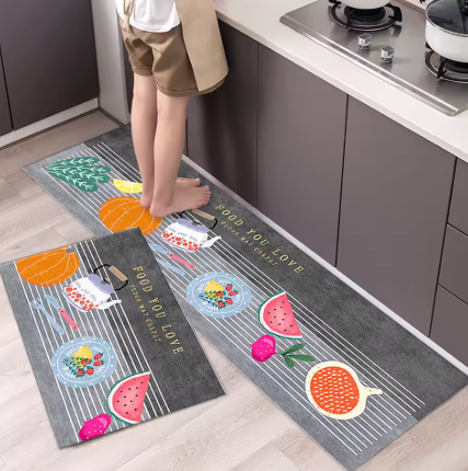 Alfombra Antideslizante Premium de Terciopelo – Confort y Estilo para tu Hogar