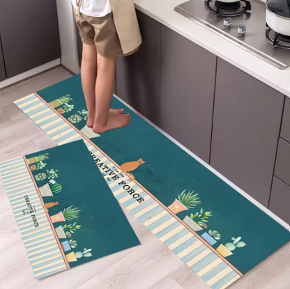 Alfombra Antideslizante Premium de Terciopelo – Confort y Estilo para tu Hogar