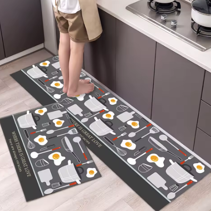 Alfombra Antideslizante Premium de Terciopelo – Confort y Estilo para tu Hogar