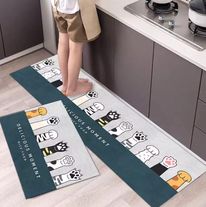 Alfombra Antideslizante Premium de Terciopelo – Confort y Estilo para tu Hogar