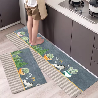 Alfombra Antideslizante Premium de Terciopelo – Confort y Estilo para tu Hogar