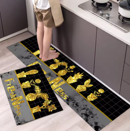 Alfombra Antideslizante Premium de Terciopelo – Confort y Estilo para tu Hogar