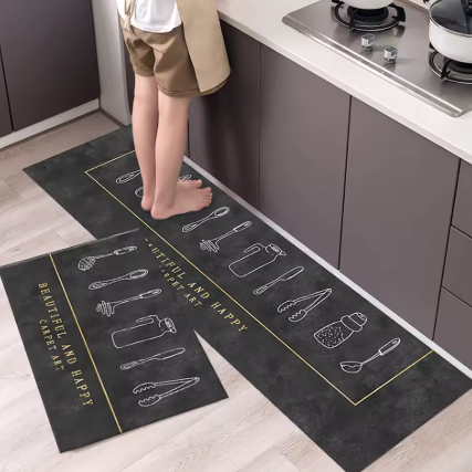 Alfombra Antideslizante Premium de Terciopelo – Confort y Estilo para tu Hogar
