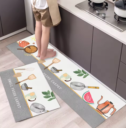 Alfombra Antideslizante Premium de Terciopelo – Confort y Estilo para tu Hogar